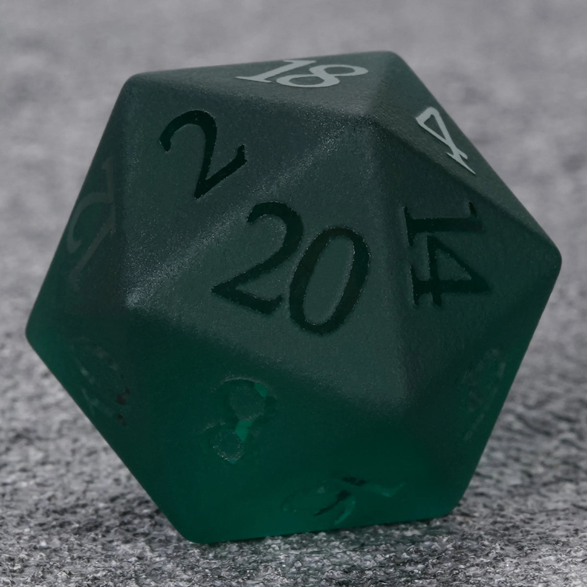 Frosted Pine Glass DND Dice Set – alternate product view