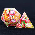 Fruit Resin RPG Dice Set – Handmade Fruit Resin Polyhedron D&D Dice Set - TRPG Game Dice