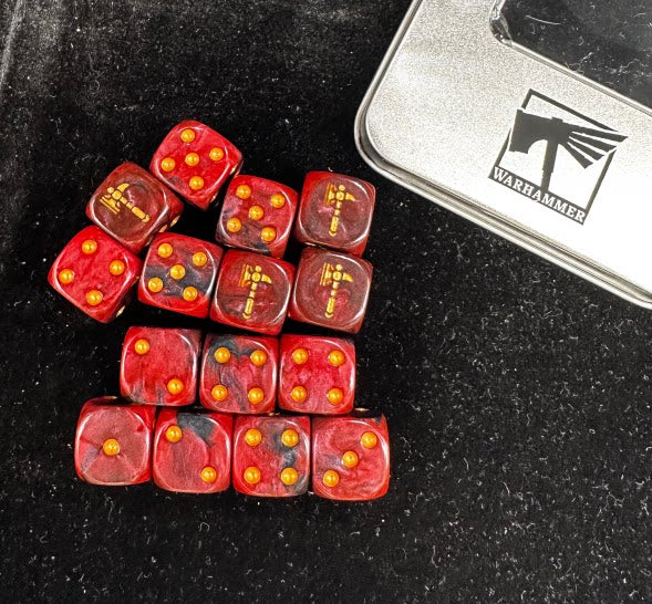 Fyreslayers Pearlescent Acrylic D6 Dice Set – alternate product view