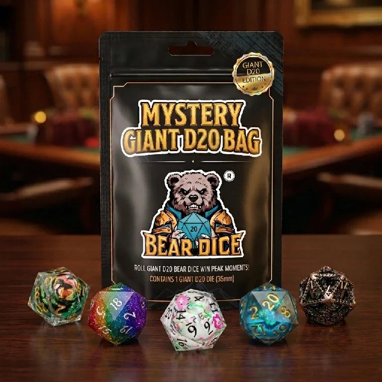 Giant Surprise Dice Box – Giant 35mm D20 Dice Blind Box