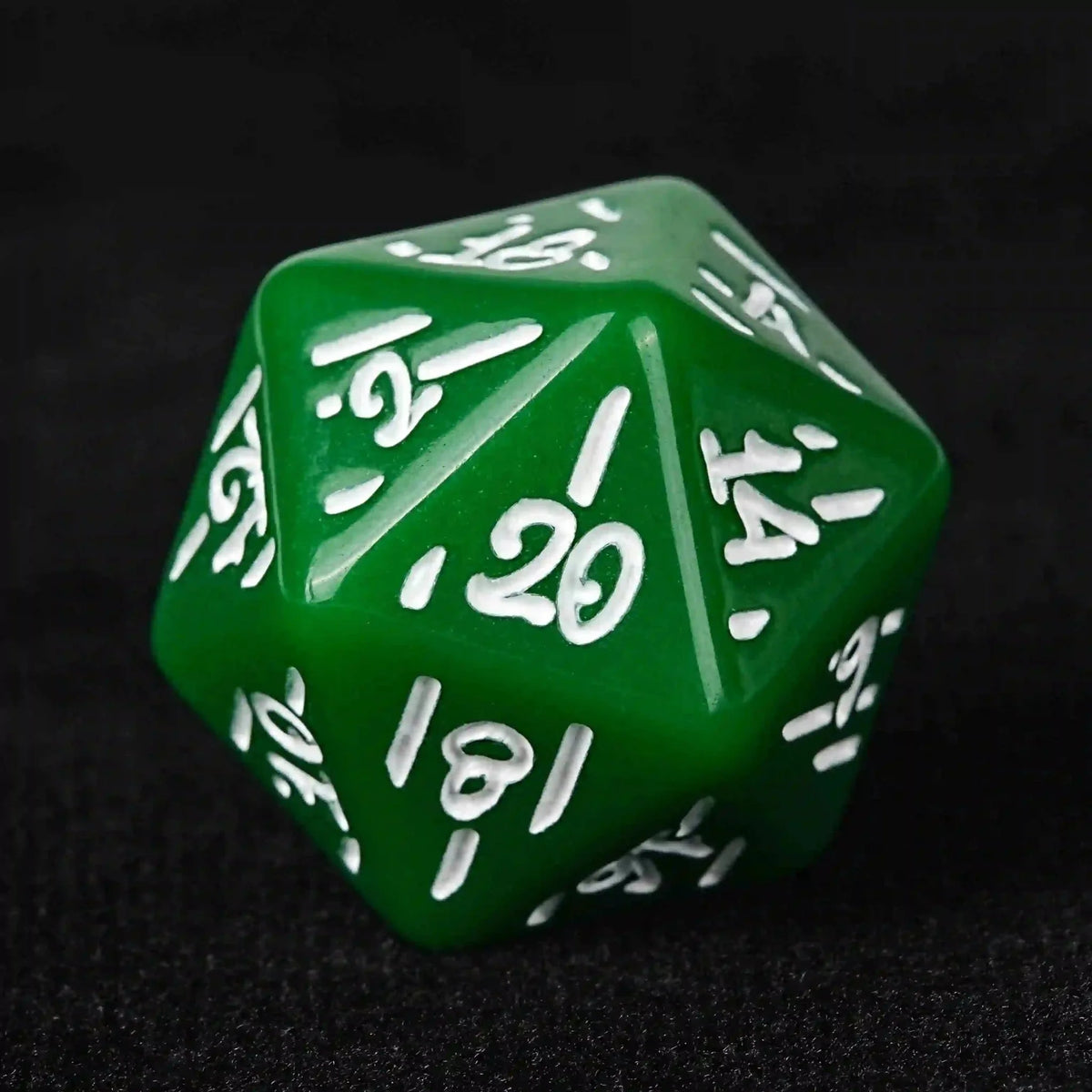 Green Christmas Acrylic DND Dice Set – Snowflake Pattern – Christmas Gift: Green Acrylic Christmas DND D20 Dice
