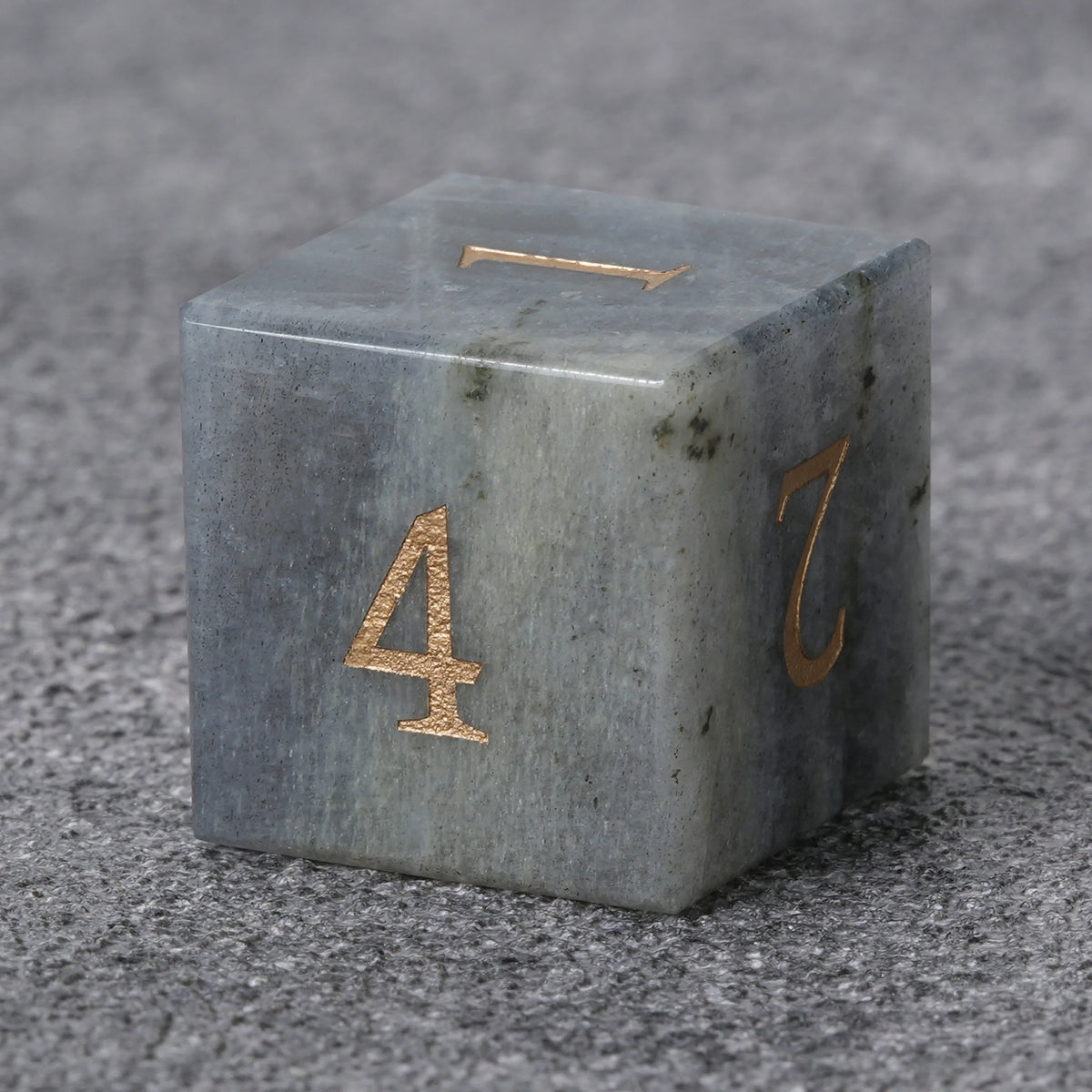 Grey Natural Natural Stone RPG Dice Set – alternate product view
