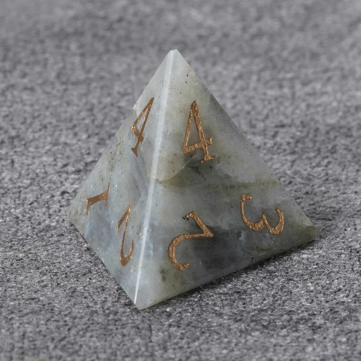 Grey Natural Natural Stone RPG Dice Set – alternate product view
