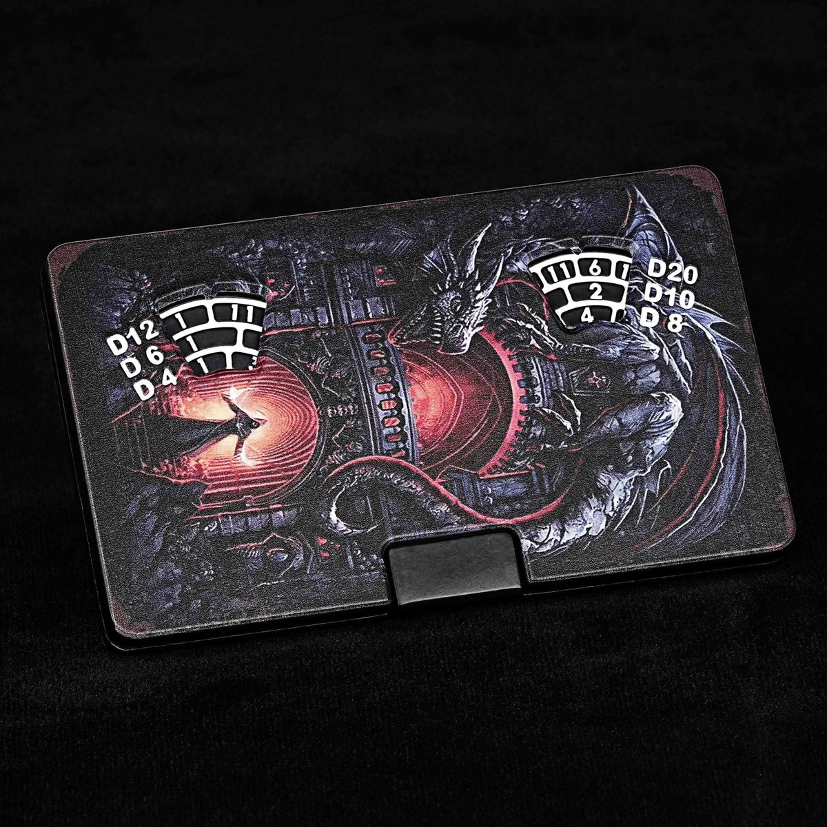 Halloween Roulette Dice Box – Metal – Unique Roulette Dice: 7 in 1 Metal Dice Box Button Spin Paper Card Dice