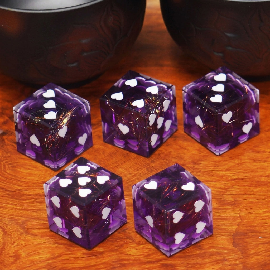 Heart Liquid Core Dice Set – alternate product view
