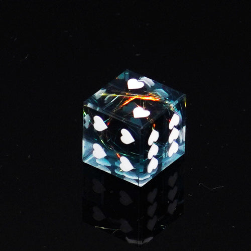 Heart Resin D6 Dice – alternate product view