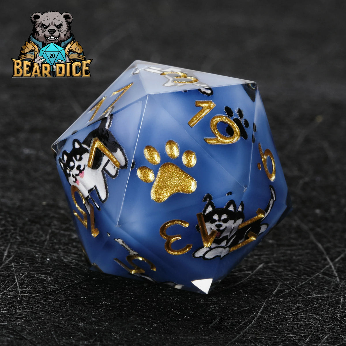 Husky Resin D20 Dice – alternate product view