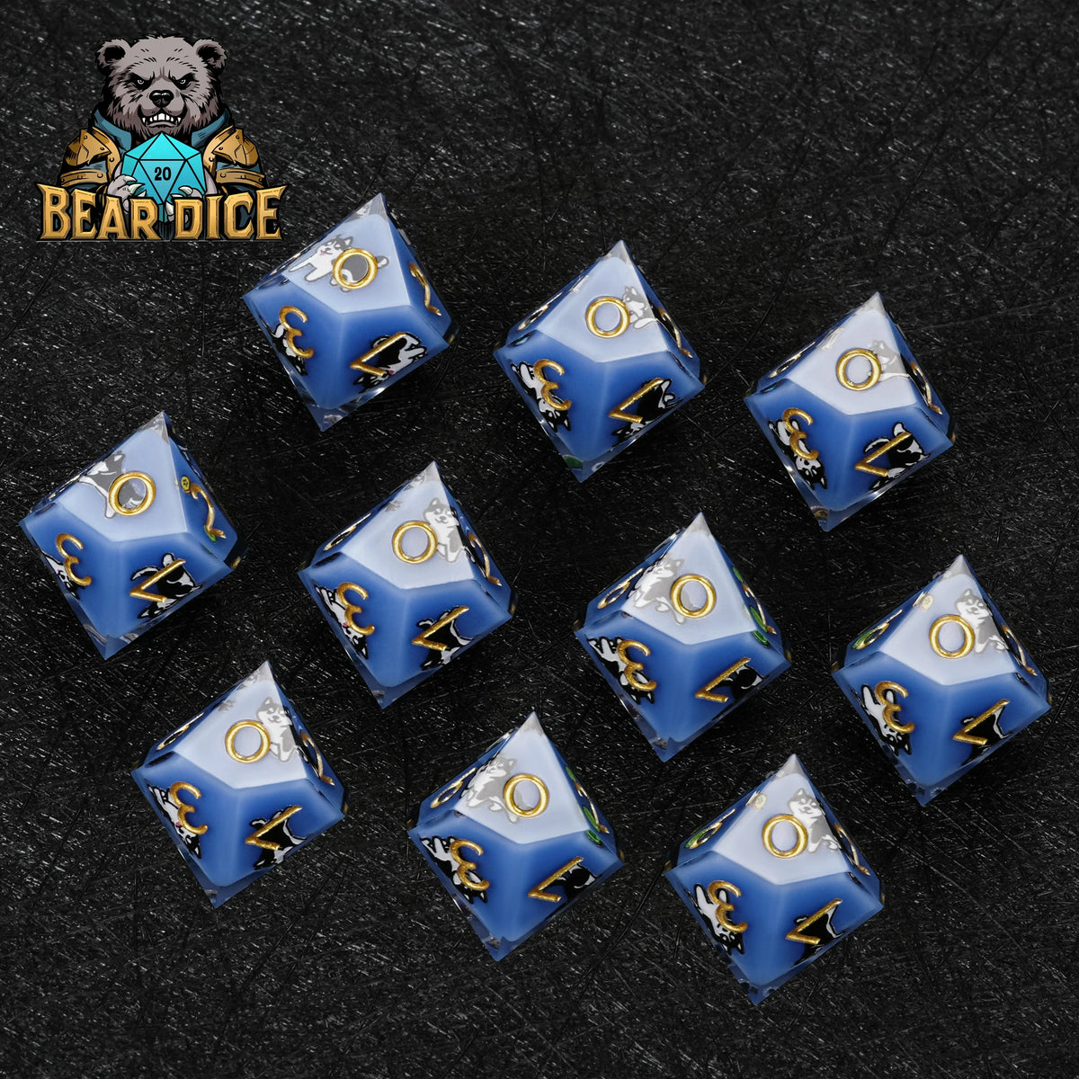 Husky Resin DND Dice Set