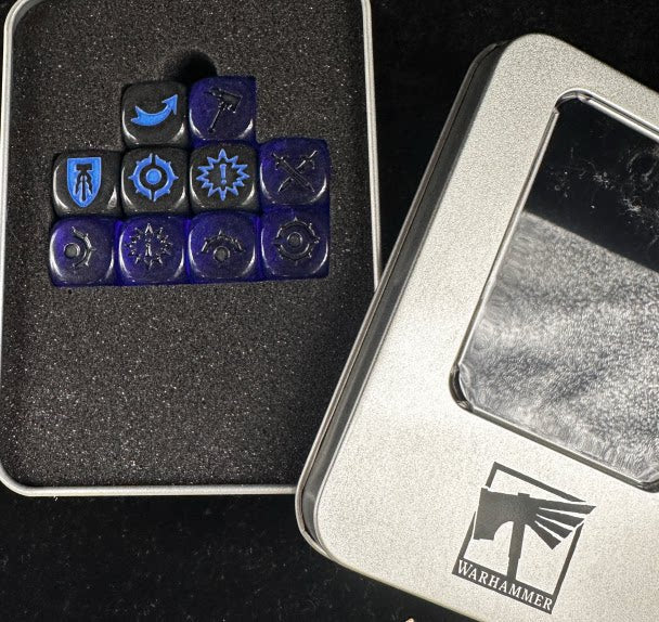 Idoneth Deepkin Dice Box – Acrylic – Warhammer Underworld Dice, Sheetsheet Dice, Thorn Queen's Thorn Army Dice, comes