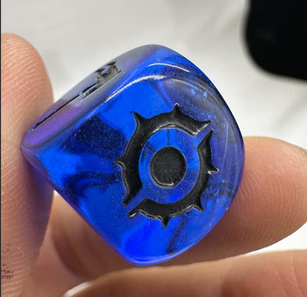 Idoneth Deepkin Dice Box – Acrylic – Warhammer Underworld Dice, Sheetsheet Dice, Thorn Queen's Thorn Army Dice, comes