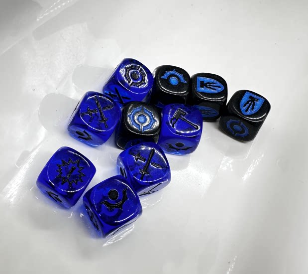 Idoneth Deepkin Dice Box – Acrylic – Warhammer Underworld Dice, Sheetsheet Dice, Thorn Queen's Thorn Army Dice, comes