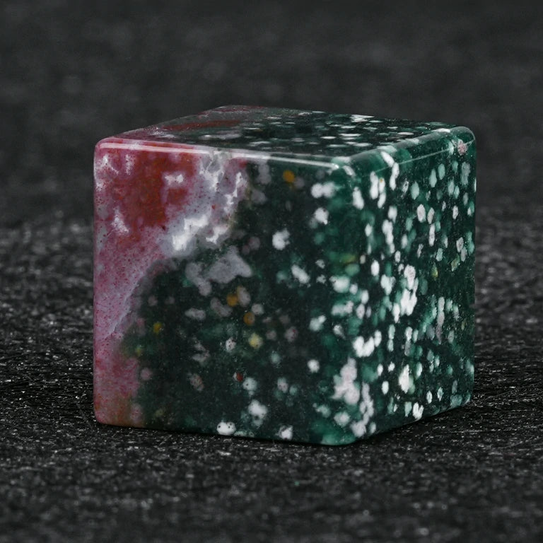Indian Agate Gemstone D6 Dice – alternate product view