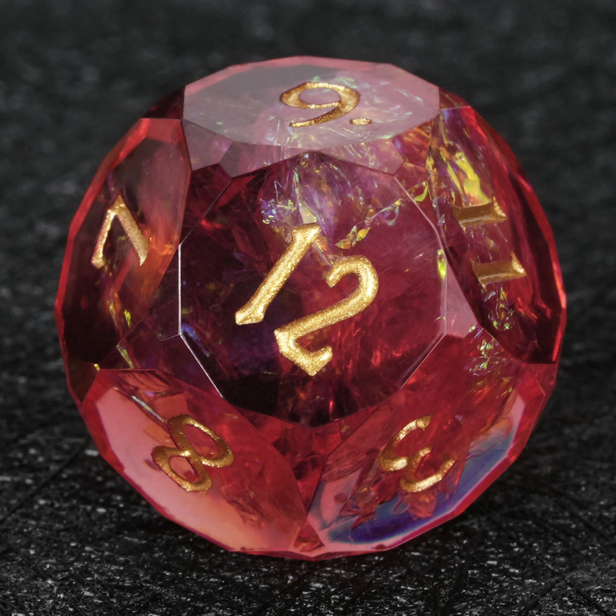 Iridescent Foil Resin Sharp Edge Dice Set – alternate product view