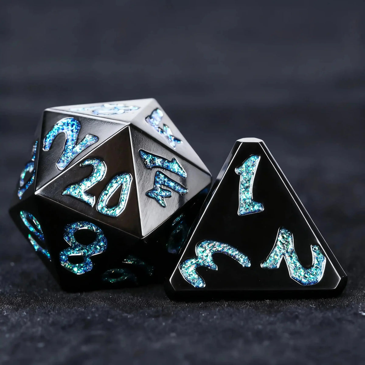 Iron Sentinel Metal DND Dice Set – DND Dice – Iron Sentinel Series Metal Dice Set