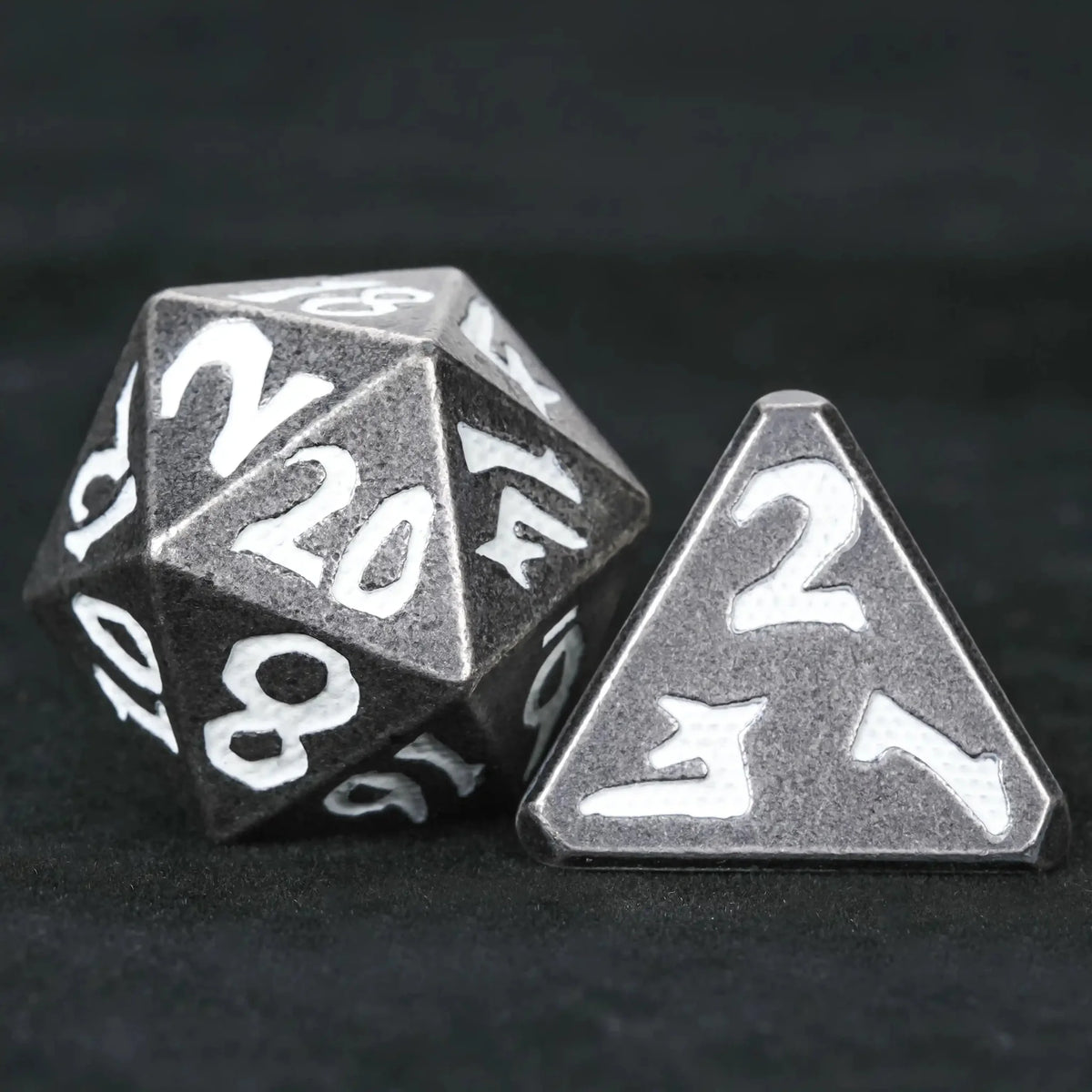 Iron Sentinel Metal DND Dice Set – DND Dice – Iron Sentinel Series Metal Dice Set