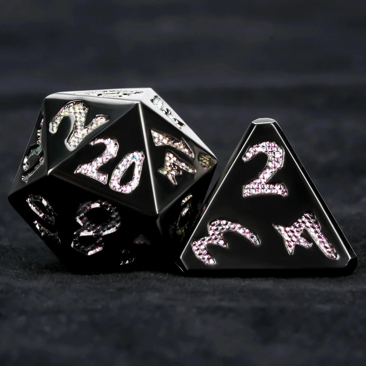 Iron Sentinel Metal DND Dice Set – DND Dice – Iron Sentinel Series Metal Dice Set