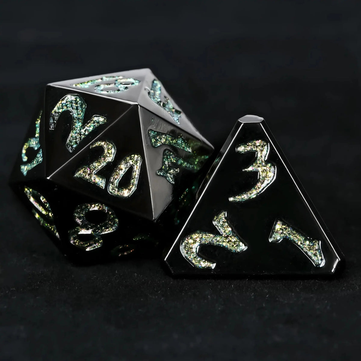Iron Sentinel Metal DND Dice Set – DND Dice – Iron Sentinel Series Metal Dice Set