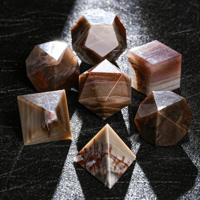Jade Birch Gemstone DND Dice Set – alternate product view