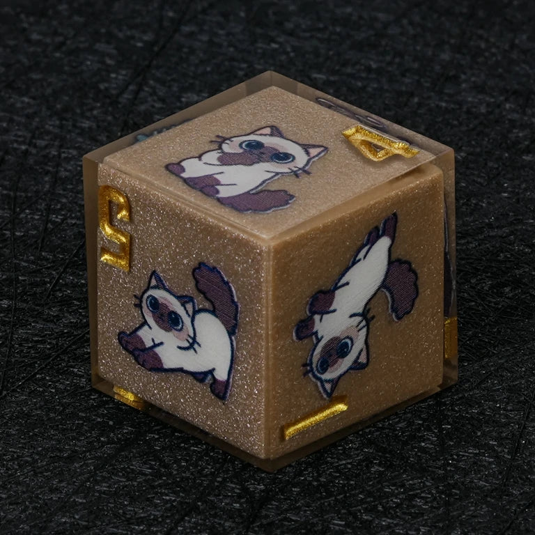 Kickstarter Cat Resin DND Dice Set – alternate product view