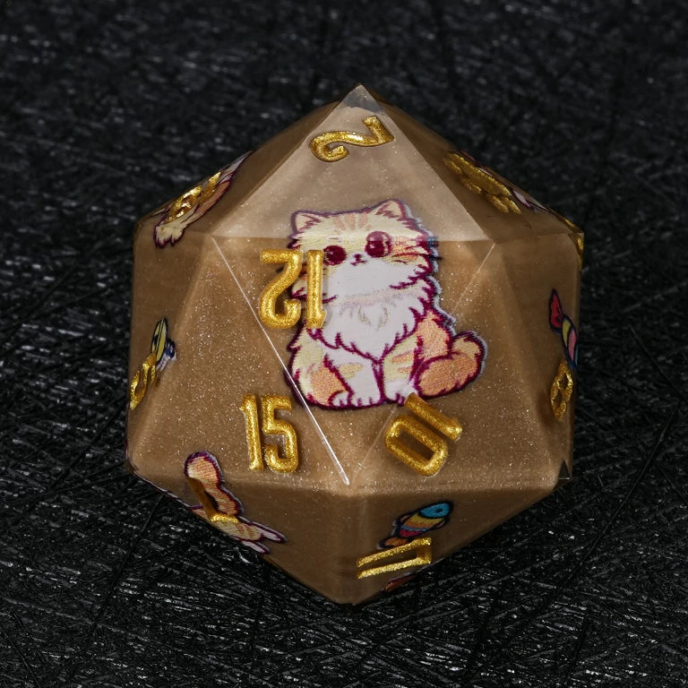 Kickstarter Cat Resin DND Dice Set – alternate product view