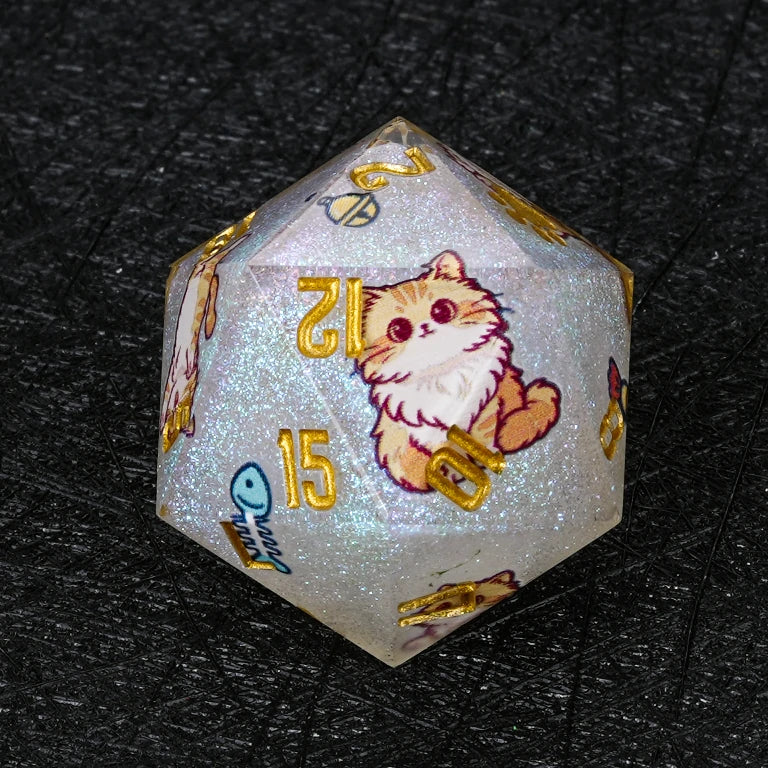 Kickstarter Cat Resin DND Dice Set – alternate product view