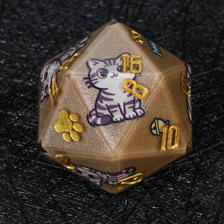 Kickstarter Cat Resin DND Dice Set – alternate product view