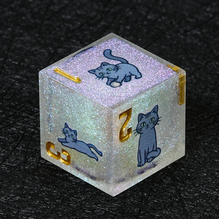 Cat Breed Resin D&D Dice Sets – Full 7-Piece Sets