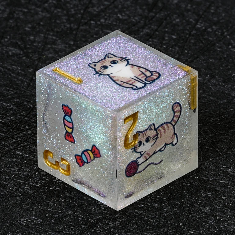 Cat Breed Resin D&D Dice Sets – Full 7-Piece Sets
