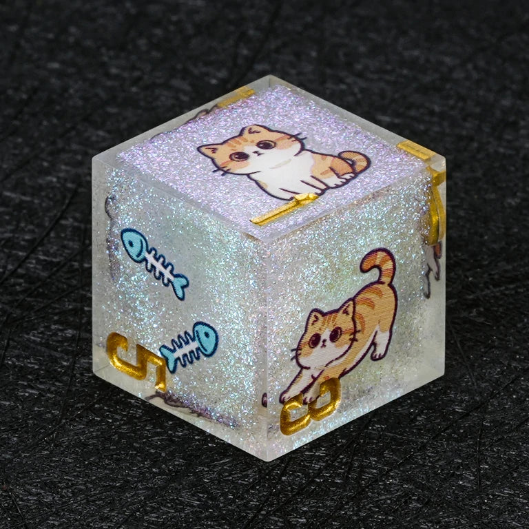 Cat Breed Resin D&D Dice Sets – Full 7-Piece Sets