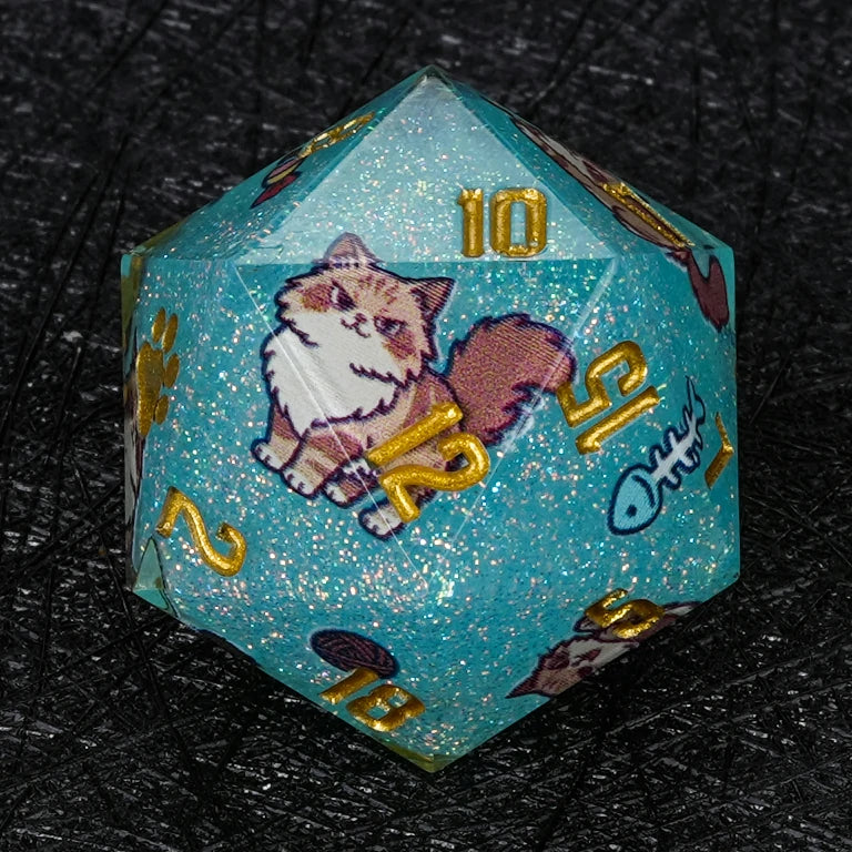 Kickstarter Cat Resin DND Dice Set – alternate product view
