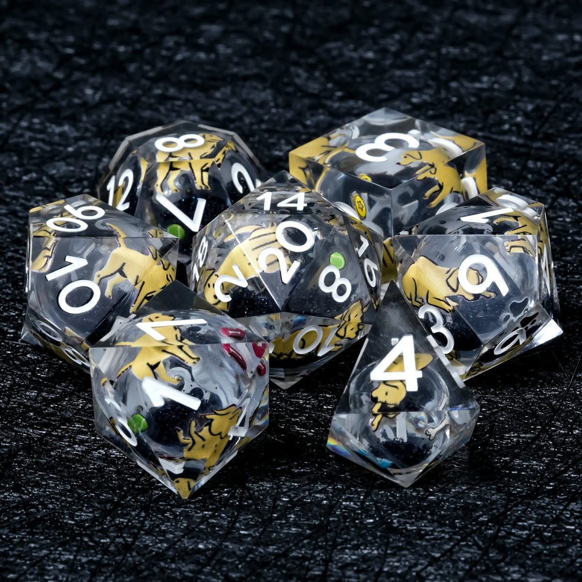 Labrador Liquid Core Dice Set