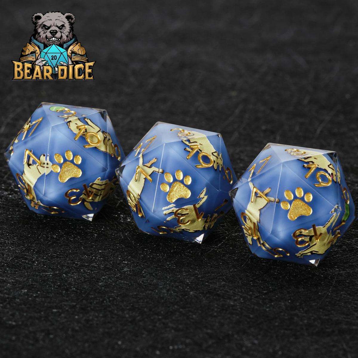 Labrador Resin D20 Dice Set – alternate product view