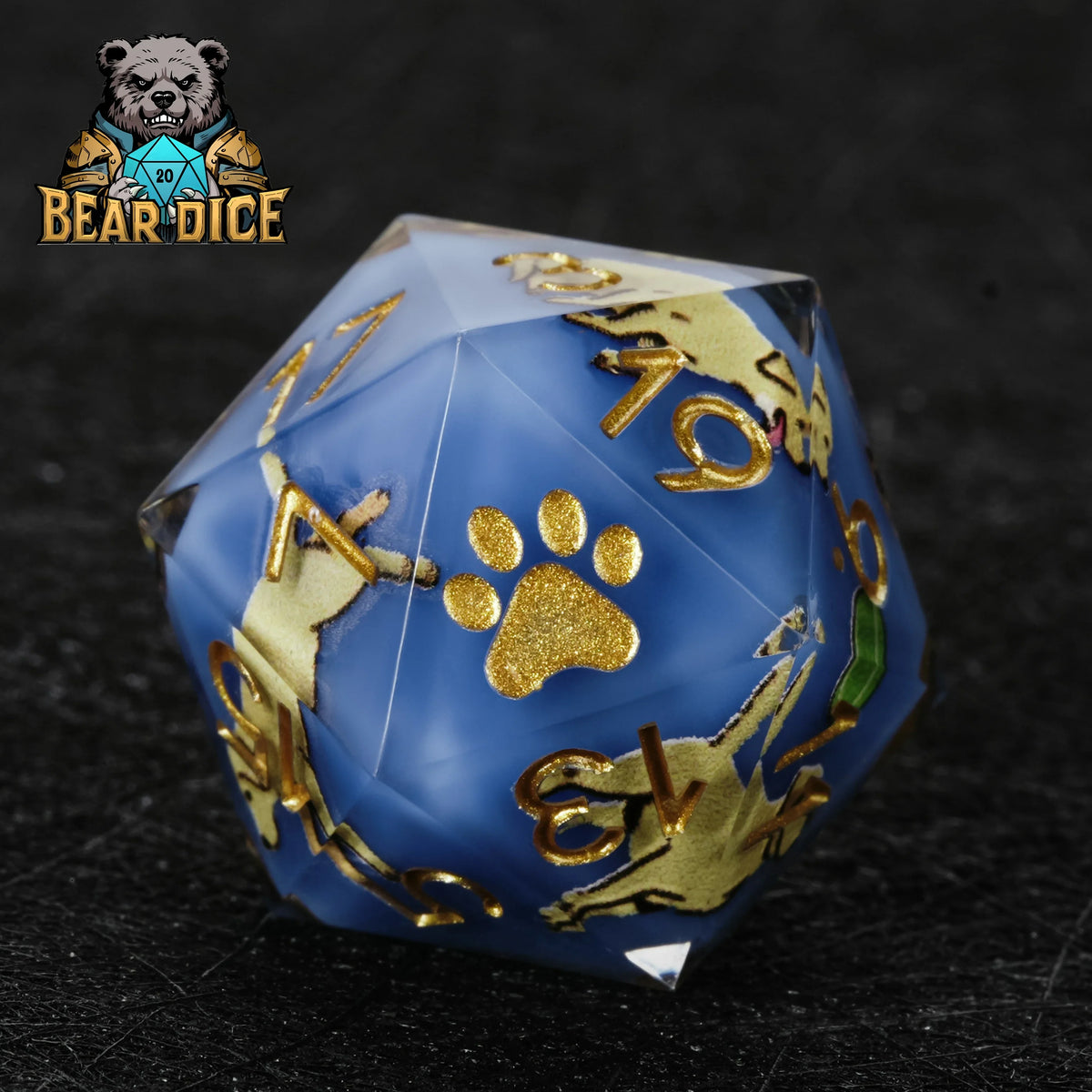 Labrador Resin D20 Dice Set – alternate product view