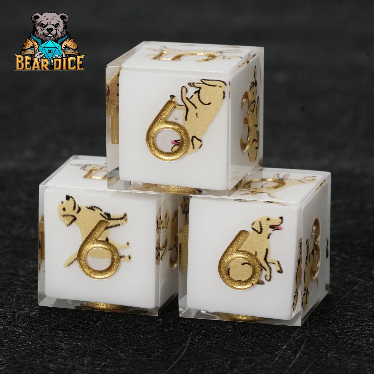 Labrador Resin D6 Dice Set