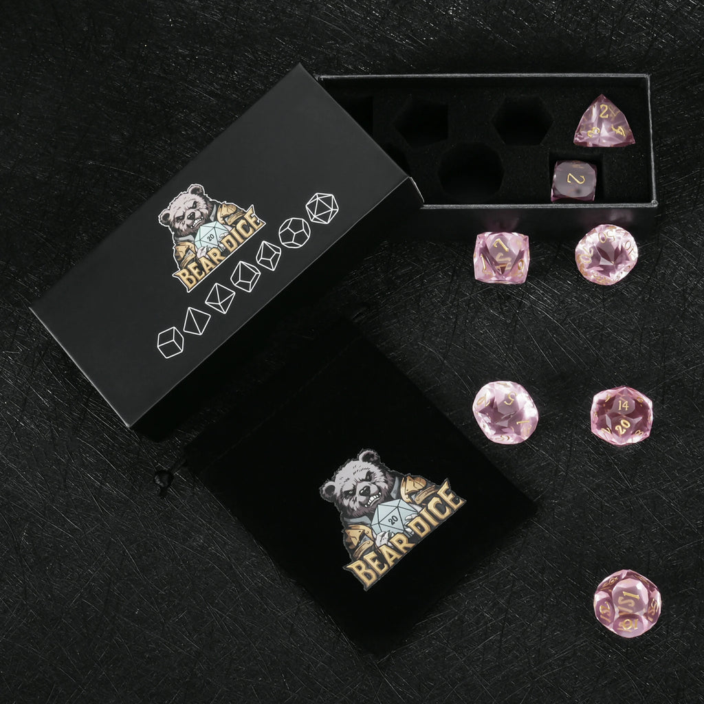 Light Resin Sharp Edge Dice Set – alternate product view
