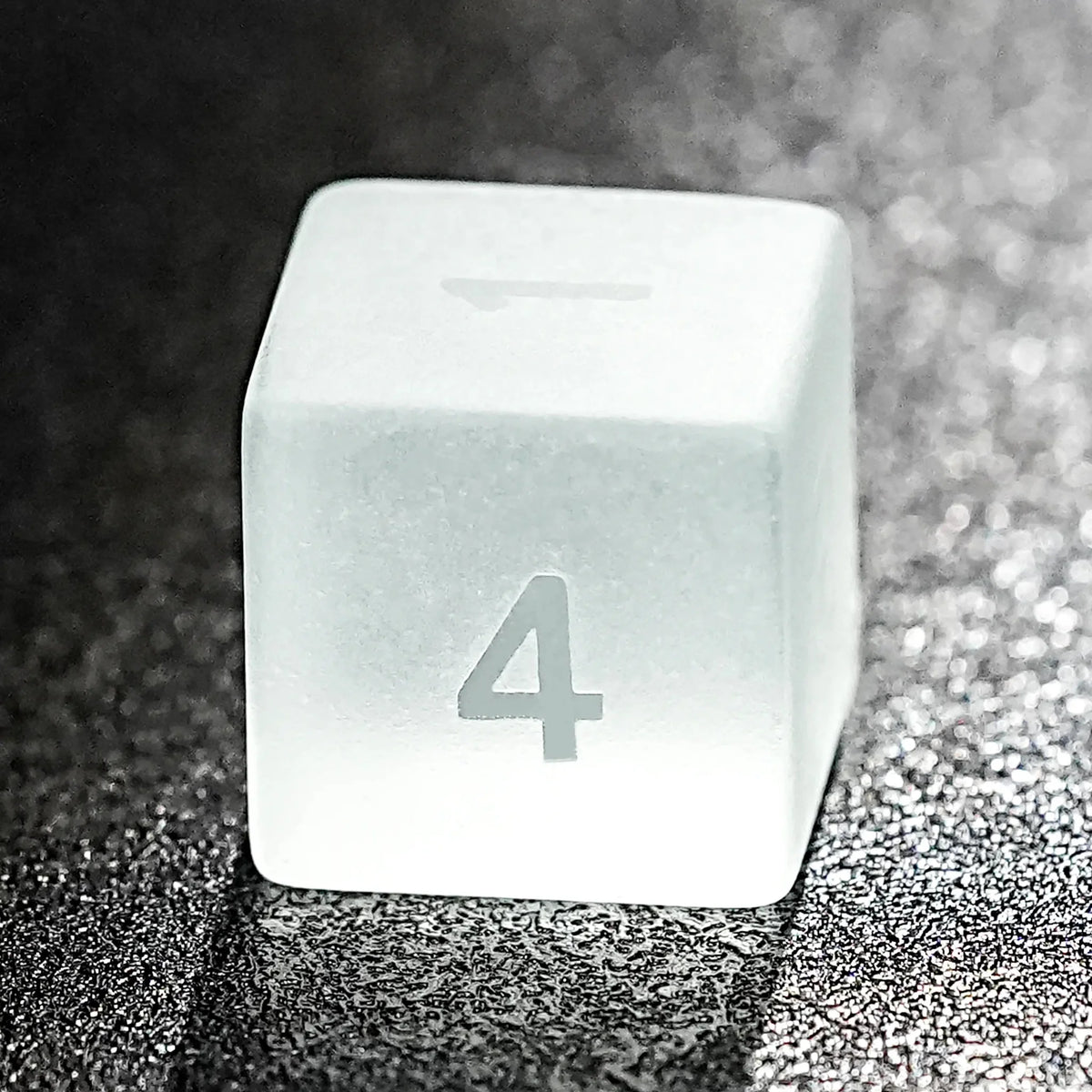 Light Soft Gemstone RPG Dice Set – Light yellow gummy frosted and smooth gemstone dice set