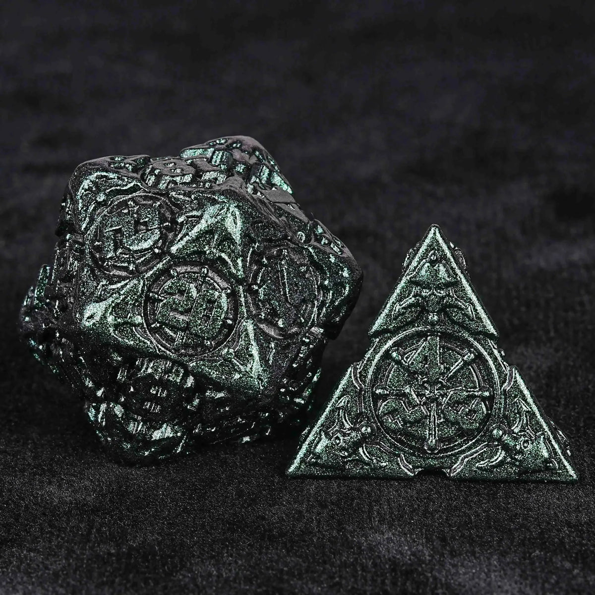 Limited Clearance Metal DND Dice Set – Limited Clearance - Metal Pirate DND Dice Set｜3D Embossed Metal