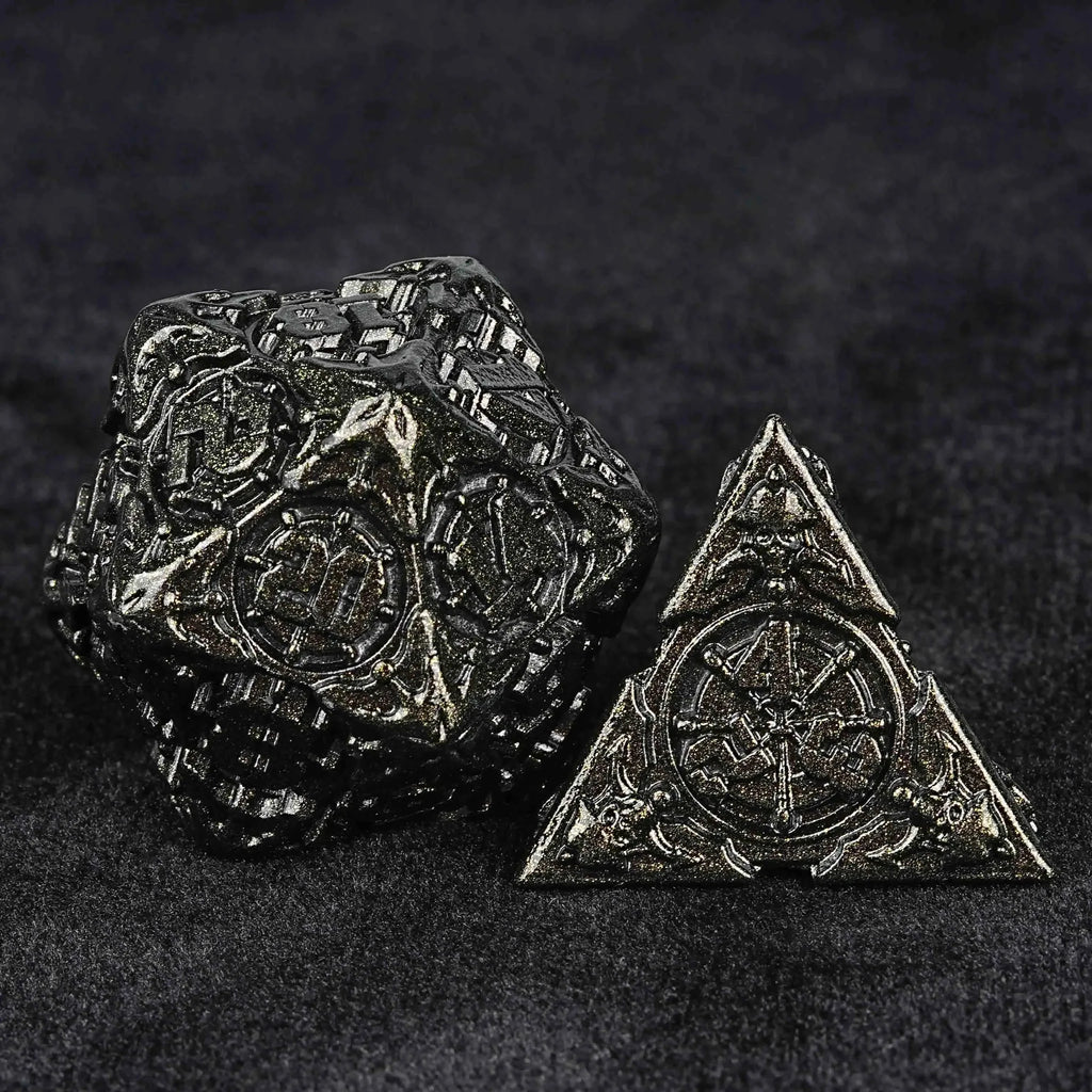 Limited Clearance Metal DND Dice Set – Limited Clearance - Metal Pirate DND Dice Set｜3D Embossed Metal