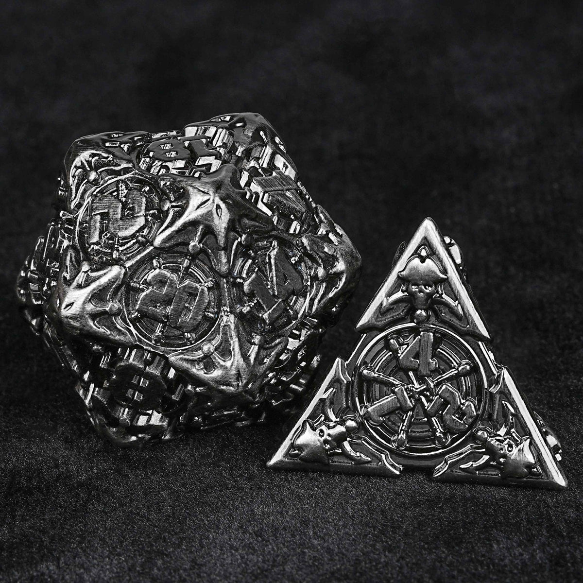 Limited Clearance Metal DND Dice Set – Limited Clearance - Metal Pirate DND Dice Set｜3D Embossed Metal