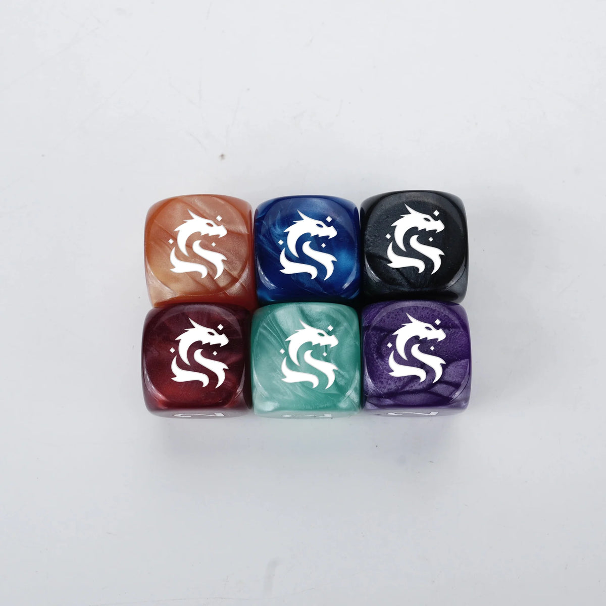 Logo Acrylic D6 Dice Set – Custom Personalized Dice - Acrylic D6 dice, can be engraved with logos, text, patterns