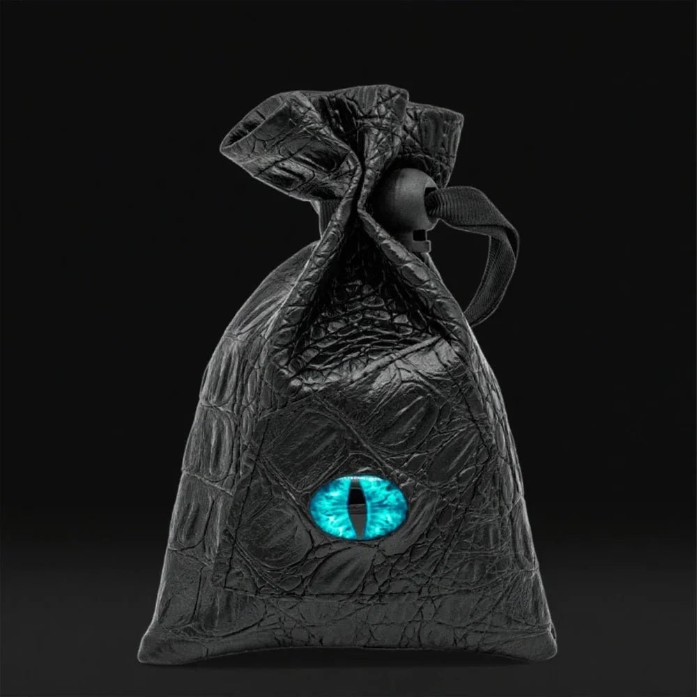 Longan Crocodile Dice Box – DND Dice Bag - 3D Longan Dice Bag | Crocodile Pattern Dice Bag - Suitable for Role Playing