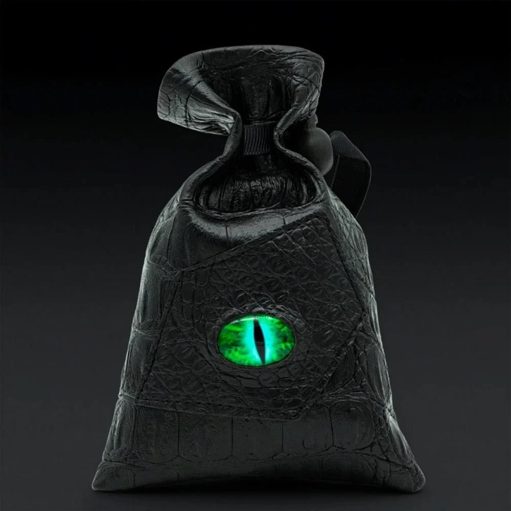 Longan Crocodile Dice Box – DND Dice Bag - 3D Longan Dice Bag | Crocodile Pattern Dice Bag - Suitable for Role Playing