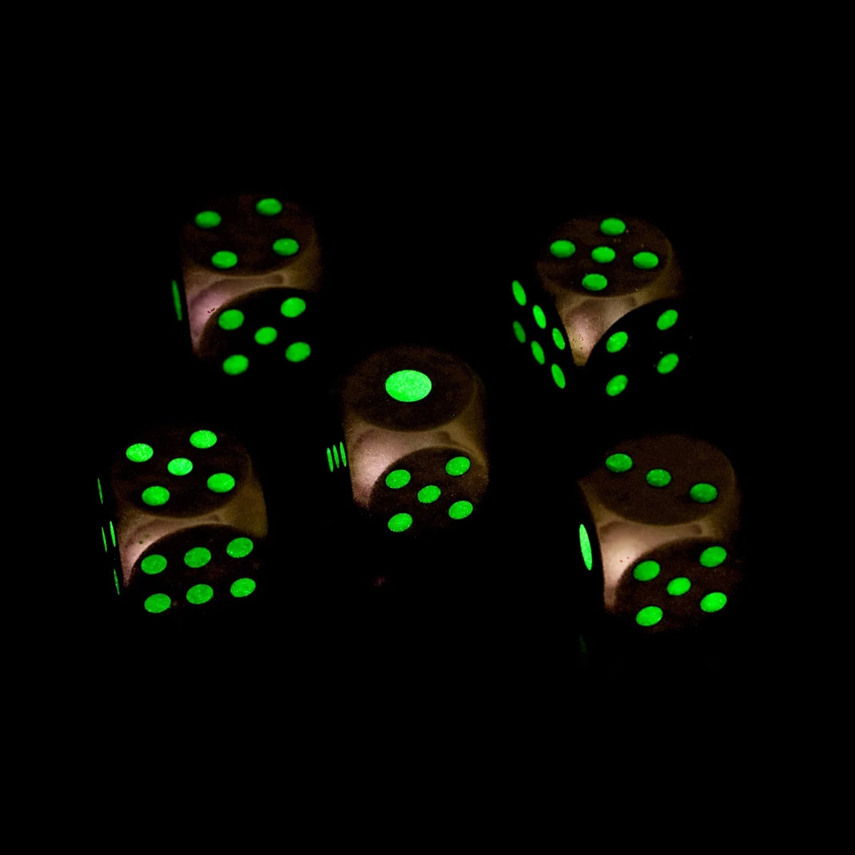 Luminous Pack Metal D6 Dice – DND Dice Luminous Metal D6 Dice 5 Pack 13mm