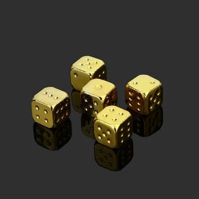 Luminous Pack Metal D6 Dice – DND Dice Luminous Metal D6 Dice 5 Pack 13mm