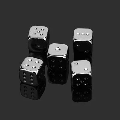 Luminous Pack Metal D6 Dice – DND Dice Luminous Metal D6 Dice 5 Pack 13mm