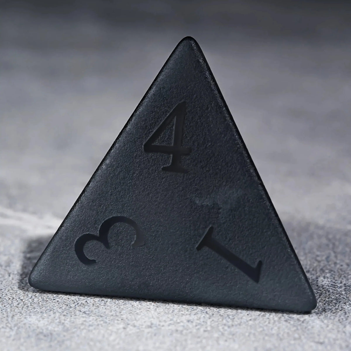 Matte Polyhedron Gemstone DND Dice Set – Matte Black Polyhedron Gemstone DND Dice Set