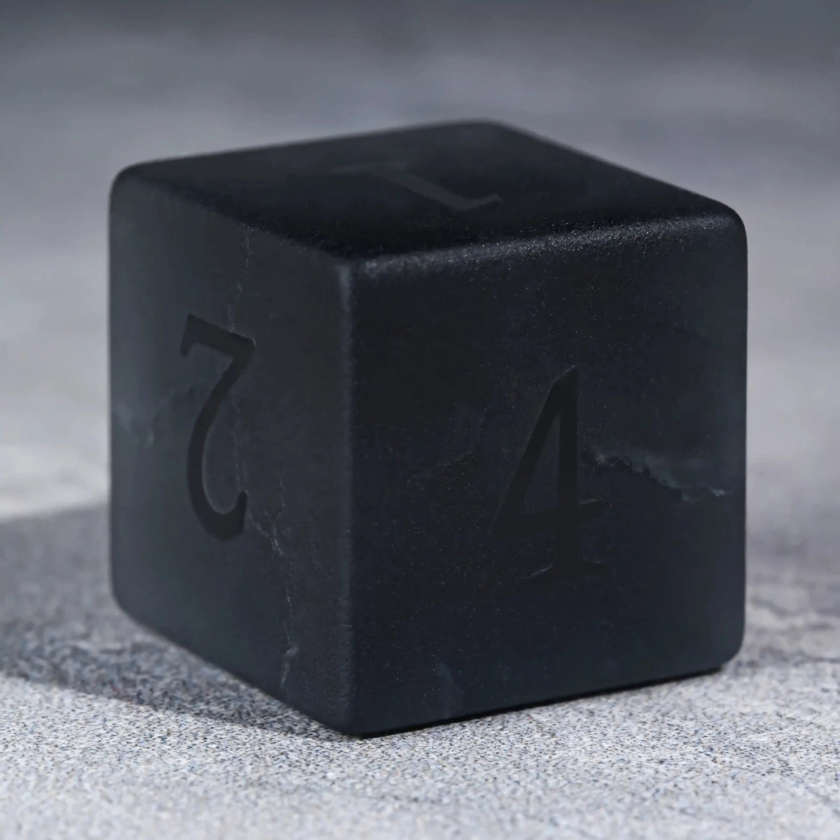 Matte Polyhedron Gemstone DND Dice Set – Matte Black Polyhedron Gemstone DND Dice Set