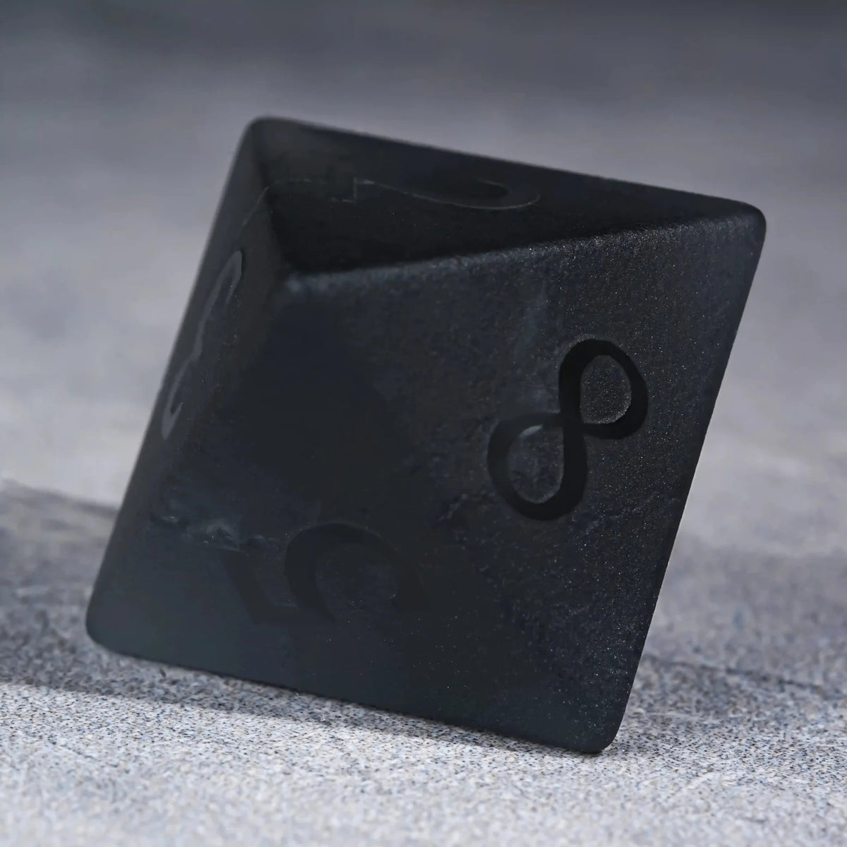 Matte Polyhedron Gemstone DND Dice Set – Matte Black Polyhedron Gemstone DND Dice Set