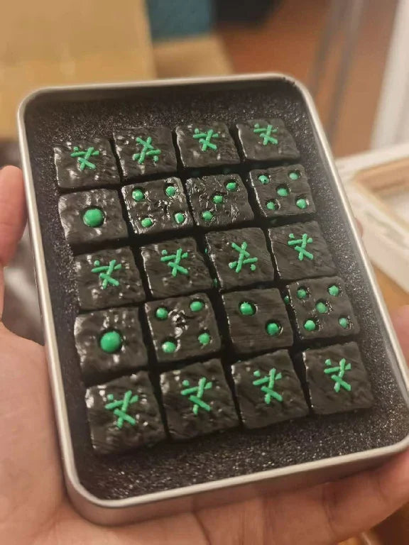 Metal D6 Dice – 40k Skaven – Warhammer 40K Skaven D6 Dice with Bright Green Pips