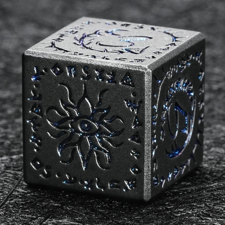 Metal D6 Dice Set – Customize your own metal D6 dice, with personalized designs, logos, and text printed on them